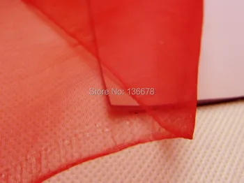 1,5 м (59 дюймов) ширина 10 метров красная прозрачная мягкая ткань из органзы diy свадебное платье для новобрачных, занавеска, бальное платье, юбка-пачка, блузка, фон