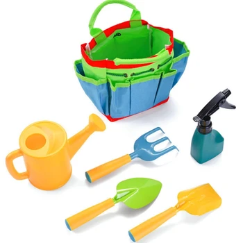 1 упаковка Летнего подарка для детей, набор садовых инструментов, интерактивная игрушка для песочницы с сумкой для инструментов