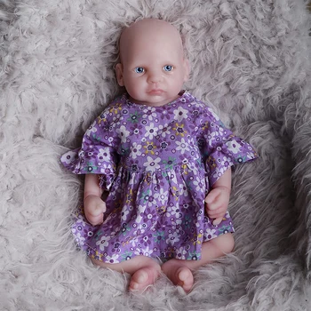 10,6-Дюймовые Силиконовые куклы Reborn Baby Девочка с открытыми глазами, Реалистичная мягкая силиконовая кукла для новорожденных, Реалистичные куклы Bebes Reborn