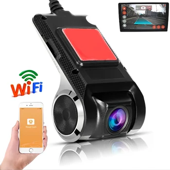1080P Автомобильный видеорегистратор USB Фронтальная камера Видео 170 ° широкоугольный авторегистратор для Android Радио мультимедийный плеер ADAS Cam