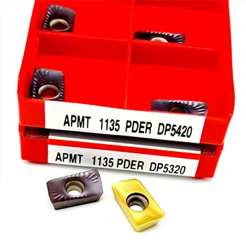 10ШТ APMT1135 PDER DP5320 DP5420 Высококачественная Обработка Met Твердосплавный Инструмент Токарный Станок Твердосплавная Вставка APMT 1135 Токарный инструмент