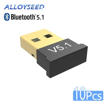10шт USB Bluetooth Адаптер Dongle Adaptador Bluetooth 5.1 для ПК Ноутбука Беспроводной Динамик Аудиоприемник USB Передатчик