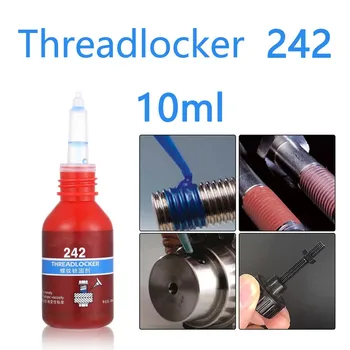 1шт 10 мл Синего Клея Threadlocker Средней прочности 242 Быстро Фиксируется Для Фиксации и герметизации резьбы M6-M20
