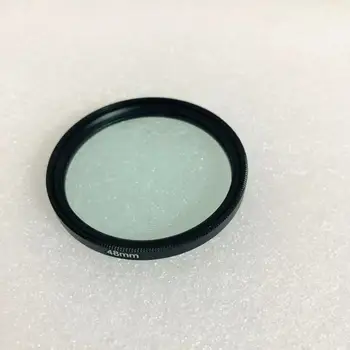 2 шт., Общий размер 48 мм, резьба с металлическим каркасным кольцом, Видимое высокочастотное оптическое стекло KG1 для фотосъемки с камеры