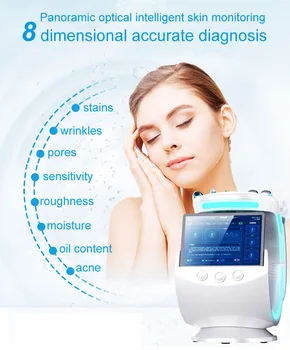 2022 новая кислородная гидрофациальная машина professional 7 в 1 система микродермабразии magic mirror мониторинг анализа кожи лица