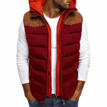 2023 Мужской жилет, куртка без рукавов, мужская осенне-зимняя теплая ветрозащитная водонепроницаемая жилетка, куртка, модная мужская