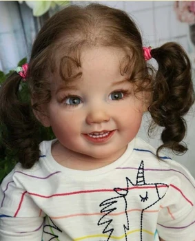 28-дюймовый Комплект Кукол-реборнов Cammi Baby для малышей, детали Куклы с улыбающимся лицом, Мягкий на Ощупь Свежий Цвет с корпусом