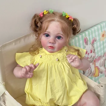 60 см Возрожденная кукла для маленьких девочек Мисси Реальное изображение 3D кожа Многослойная роспись Видимых вен Высококачественная кукла