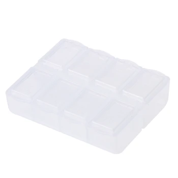 8 Сеток Пластиковый ящик для хранения, Домашний Органайзер, ювелирные изделия, бусины, коробки для таблеток, запчасти