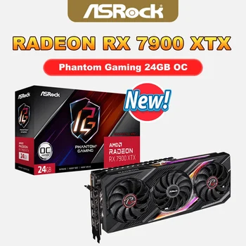 ASROCK Новая Графическая карта AMD Radeon RX 7900 XT RX7900XT 20GB 24GB Игровая 320-разрядная видеокарта RX7900XTX AMD GPU placa de video