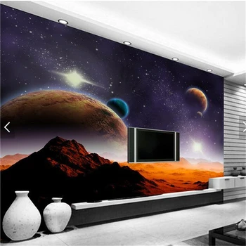 beibehang фотообои 3D стерео инопланетная космическая звезда, ТВ-фон, гостиная, спальня, кафе, креативный диван, фоновые обои