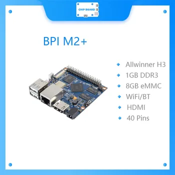 BPI M2 + BPI M2 Плюс плата Banana Pi M2 + BPI + M2 Plus с чипом Allwinner H3, четырехъядерным процессором A7 SoC