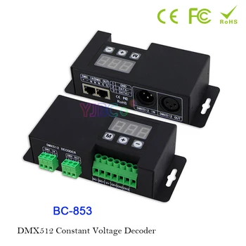 DC 12 В-24 В CV PWM DMX512/1990 Декодер сигнала BC-853 DMX RGB Контроллер светодиодной ленты 6A * 3CH Выходной Диммер Для RGB-ленты
