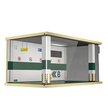 FBIL-Модель гаража в масштабе 1: 24, модель парковки, сцена, акриловый витринный шкаф с подсветкой, декоративный дисплей