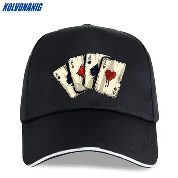 KOLVONANIG/ Летние Модные Брендовые Бейсбольные Кепки Poker Spades С Интересным Принтом, Мужские Бейсболки, Повседневная хлопковая женская кепка-дальнобойщик в стиле хип-хоп, шляпа