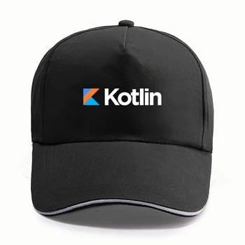 Kotlin Cap Забавный программист с кодом, подарок для Гика, Бейсбольная кепка, Повседневные шляпы Унисекс