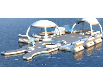 Leisure Land Плавающий воздушный Понтон, гидроцикл, док-лодка, Плавающая Водная платформа для яхт, Надувной док, нескользящий
