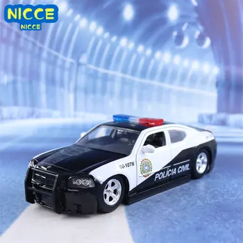 Nicce 1: 24 2006 Dodge Charger Полицейская машина с высокой имитацией Литья под давлением Автомобиля Из металлического сплава, Модель автомобиля, Коллекция детских игрушек, подарки