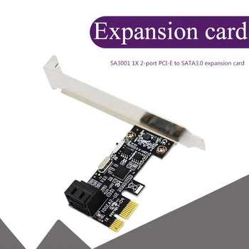 PCIe на 2 порта SATA 3 III 3,0 6 Гбит/с SSD-адаптер PCI-e PCI Express x1 Плата контроллера Поддержка карт расширения X1/4/8/16