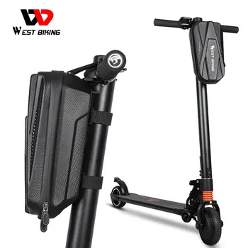 WEST BIKING сумка с ручкой для велосипеда BMX, водонепроницаемые аксессуары для велоспорта, передние сумки на руль электрического скутера для Xiaomi Mijia M365