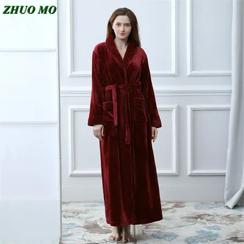 ZHUO MO Высококачественный фланелевый банный халат, Мужское женское полотенце, халат, Бархатная пижама для тела, Спа-ванна, Супер Впитывающий для дома, Банный халат