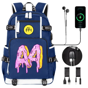 А4 Пончика, Детский Рюкзак для девочек, школьная сумка большой емкости Влад a4 Бумага, школьный рюкзак для студентов, USB-холщовый рюкзак для ноутбука