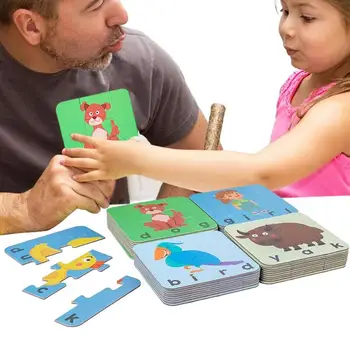 Английские флеш-карты, игра-головоломка для изучения слов, Обучающие карточки, Гладкие карточки для изучения английских слов, изысканные карточки Монтессори