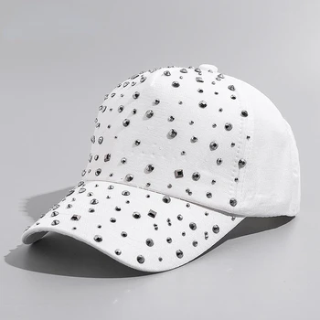 Бейсболка со стразами для женщин, летняя простая однотонная универсальная кепка для активного отдыха, спортивная солнцезащитная шляпа Gorros Para Hombres