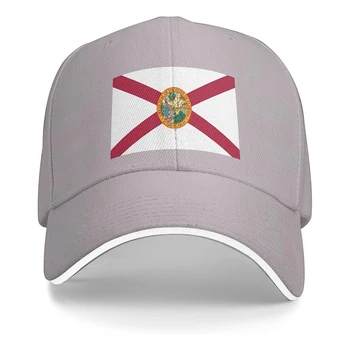 Бейсбольная кепка Унисекс с флагом Флориды, подходит для мужчин и женщин, Регулируемая шляпа для папы, кепка для сэндвича
