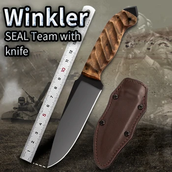 Военный нож со стальным фиксированным лезвием A2, охотничий тактический нож для выживания в кемпинге, ручной инструмент, спасательный нож с ручкой из индийского клена