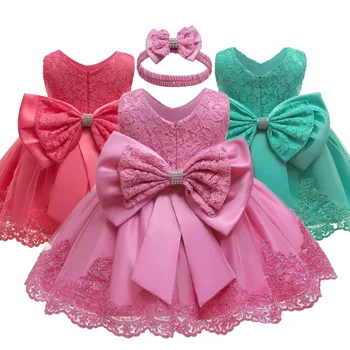 Детские платья на день рождения для маленьких девочек от 3 месяцев до 2-6 лет, Милое бальное платье принцессы, элегантные праздничные рождественские костюмы для малышей