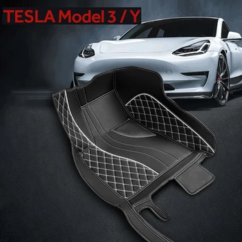 Для Tesla Модель 3 Модель Y 2023 2022 2021 2020, коврики для ног, защита спереди и сзади, полный комплект, вкладыш, всепогодный Водонепроницаемый