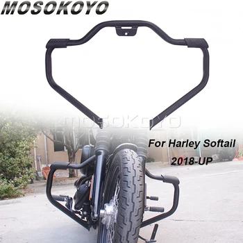 Для мотоцикла Harley Softail Усы Highway Crash Bar Передняя Защита двигателя для Fat Bob Street Bob Slim Low Rider FXBB 2018-2022