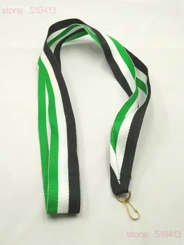 Зеленые, белые и черные ленты для медалей, завязанные высококачественной гимнастической лентой Унисекс, для завивки медалей, Горячая распродажа 2021