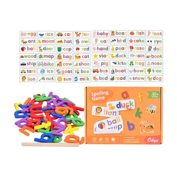 Игра по написанию букв Abc с 28 Флеш-картами, Игрушки для раннего развития, Обучающие игрушки для дошкольников, Слова, Буквы Abc, Монтессори для детей 3-8 лет