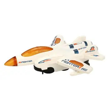 Игрушки для детей, Электрический Трюковый самолет, Вращающаяся игрушка, Обучающий Детский самолет, Интерактивный самолет для малышей С батарейным питанием
