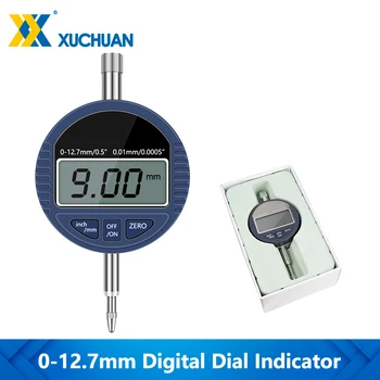 Индикаторный манометр, Цифровой индикатор 0-12,7 мм, 0,01 мм, Электронный микрометр, Метрический дюймовый циферблат, Измерительный инструмент