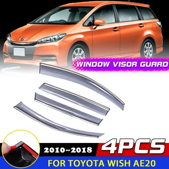 Козырек на окна автомобиля для Toyota Wish AE20 2010 ~ 2018 Защита от дыма, тенты, Солнцезащитная наклейка для Бровей от Дождя, Аксессуары 2011 2012
