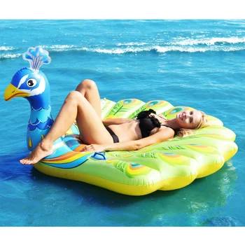 Кольцо для плавания с павлином, надувная плавающая кровать, утолщение бассейна для женщин/детей/взрослых, игрушки для аквапарка