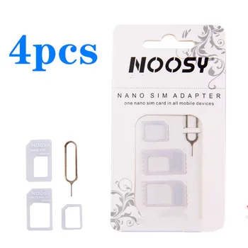 Комплект Адаптеров для SIM-карт Micro Nano Card Adapter Connector для Смартфонов iPhone 6 7 Plus 5S Слот Micro Holder Tray Sims Holder Pin