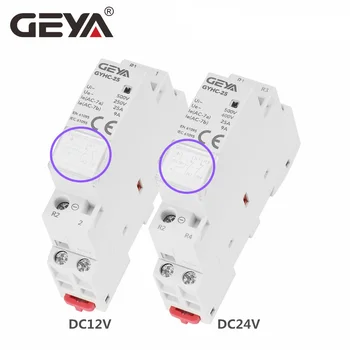 Контактор GEYA GYHC DC12V Напряжение катушки DC24V 25A 2NO 2NC 1NO1NC 50/60 Гц AC220V Основное напряжение