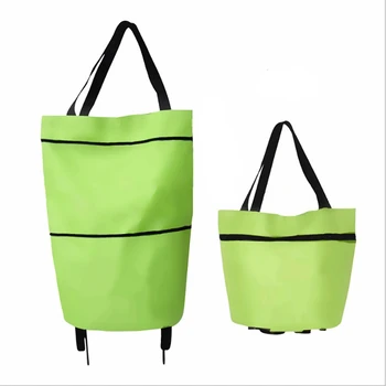 Корзина для покупок Складная сумка на колесах из ткани Оксфорд Сумка для покупок сумка для переноски Ручная тележка сумка для хранения сумка-тоут