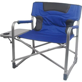 Кресло BOUSSAC Outdoor Chair Trail Camping Director Chair XXL, синий, для взрослых
