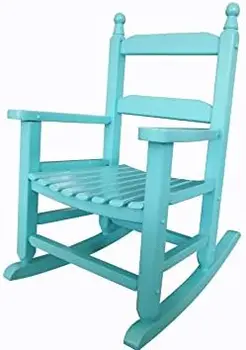Кресло-качалка -K081NT Прочное детское кресло-качалка из натурального дерева для крыльца/Уличное кресло-качалка -В помещении или на улице - Подходит для детей 3-7 лет