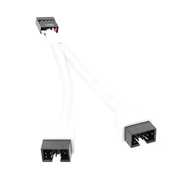 Материнская плата с экранированным кабелем от USB 2.0 9Pin до 2x9 Pin Исключает и улучшает передачу данных Прямая поставка