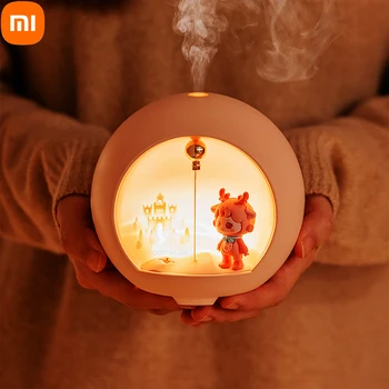 Мини-Увлажнитель воздуха Xiaomi с Мультяшной Романтической Лампой, USB-диффузор эфирного масла для ароматерапии, для детской комнаты, диффузор духов