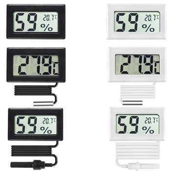 Мини Цифровой ЖК-удобный датчик температуры в помещении, Измеритель влажности, Термометр, Гигрометр