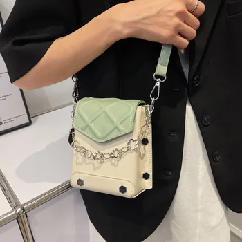 Модные женские сумки 2022, новые высококачественные маленькие квадратные сумки из искусственной кожи, Модные женские сумки-мессенджеры, красивые сумки через плечо