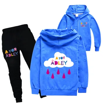 Модные комплекты одежды для малышей A FOR ALDEY, детский костюм на день Рождения, спортивные костюмы для мальчиков, детские спортивные костюмы, толстовки, Топ + брюки, комплект из 2 предметов
