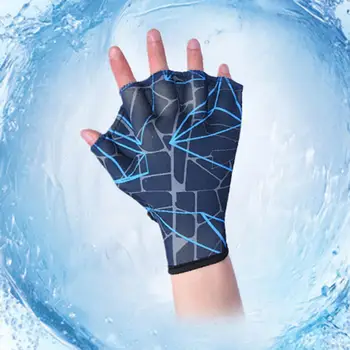Модные перчатки для тренировок по плаванию, долговечные легкие перчатки для дайвинга, плавательные перчатки, 1 пара